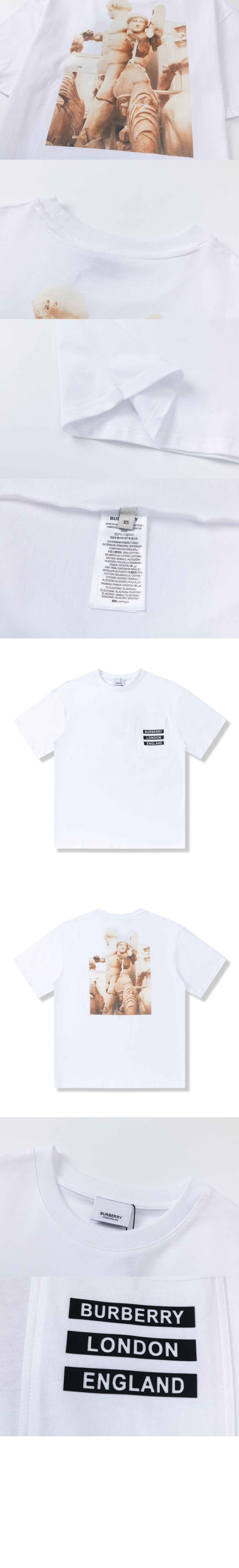 미러급레플리카사이트 | 명품레플리카 전문 쇼핑몰  | 퍼스트원 - 로고 코튼 티셔츠 > 버버리