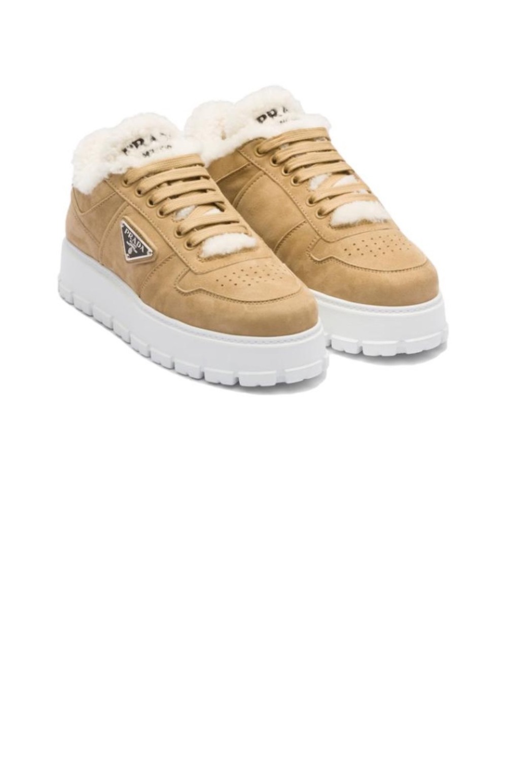 미러급레플리카사이트 | 명품레플리카 전문 쇼핑몰  | 퍼스트원 - 시어링 스웨이드 스니커즈 1E947M > 프라다