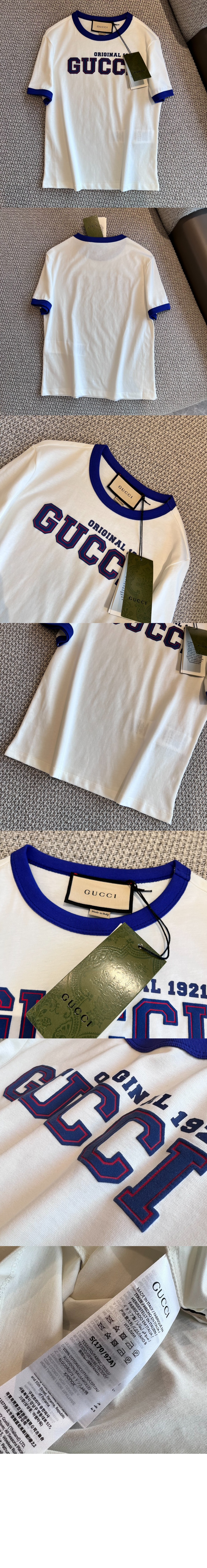 미러급레플리카사이트 | 명품레플리카 전문 쇼핑몰  | 퍼스트원 - 로고 프린트 반팔 > 구찌