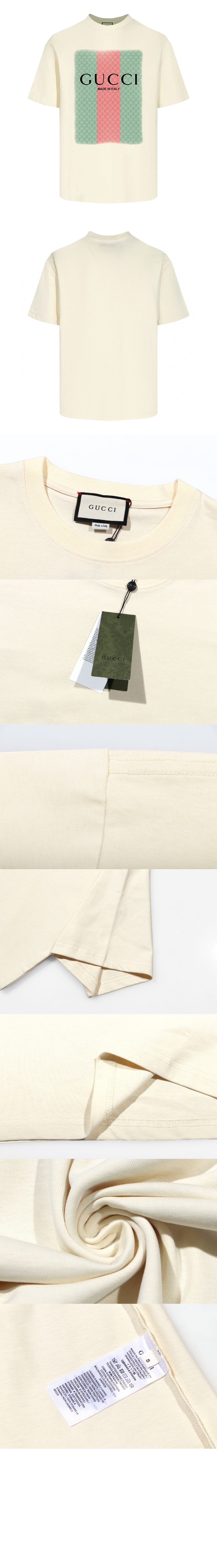 미러급레플리카사이트 | 명품레플리카 전문 쇼핑몰  | 퍼스트원 - 로고 프린트 반팔 > 구찌