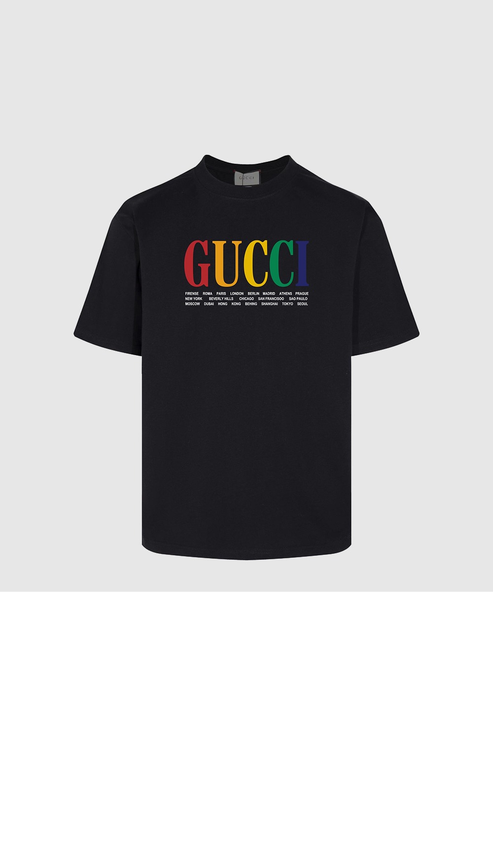 미러급레플리카사이트 | 명품레플리카 전문 쇼핑몰  | 퍼스트원 - 로고 프린트 반팔 > 구찌