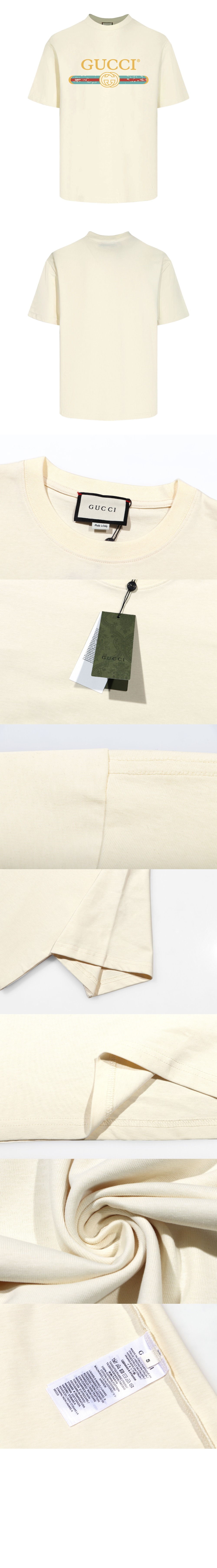 미러급레플리카사이트 | 명품레플리카 전문 쇼핑몰  | 퍼스트원 - 로고 프린트 반팔 > 구찌