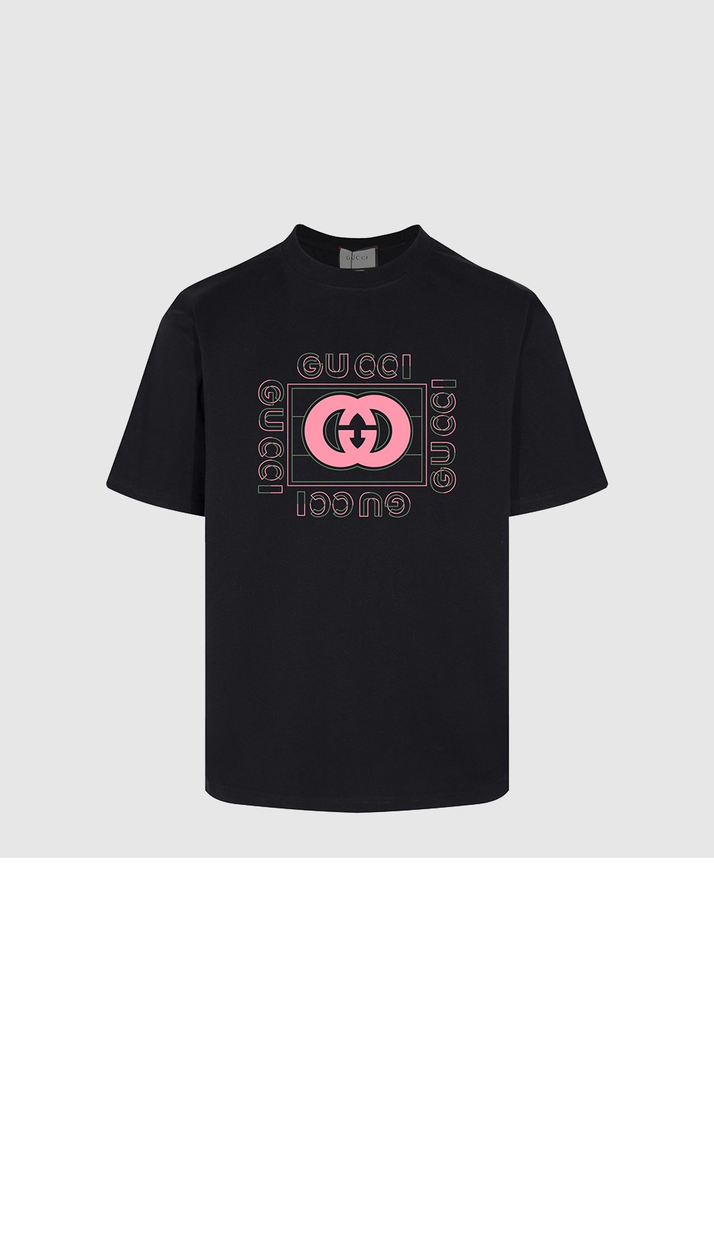 미러급레플리카사이트 | 명품레플리카 전문 쇼핑몰  | 퍼스트원 - 로고 프린트 반팔 > 구찌