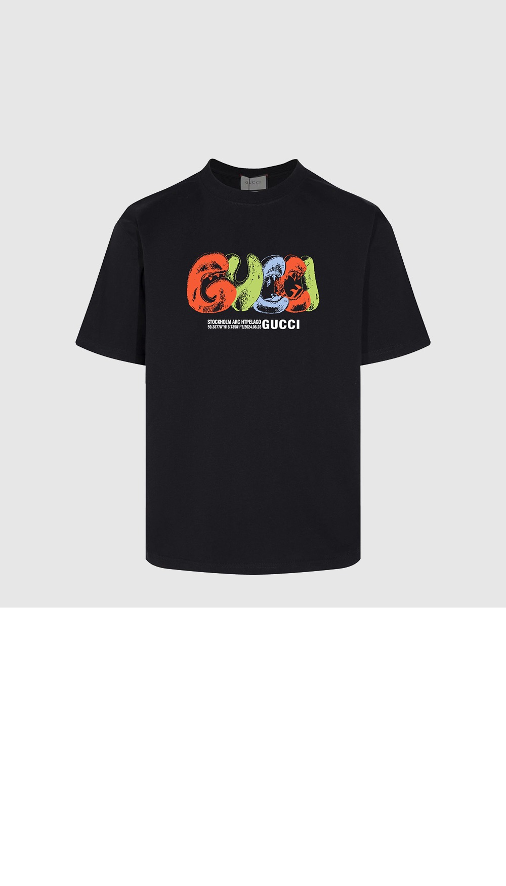 미러급레플리카사이트 | 명품레플리카 전문 쇼핑몰  | 퍼스트원 - 로고 프린트 반팔 > 구찌