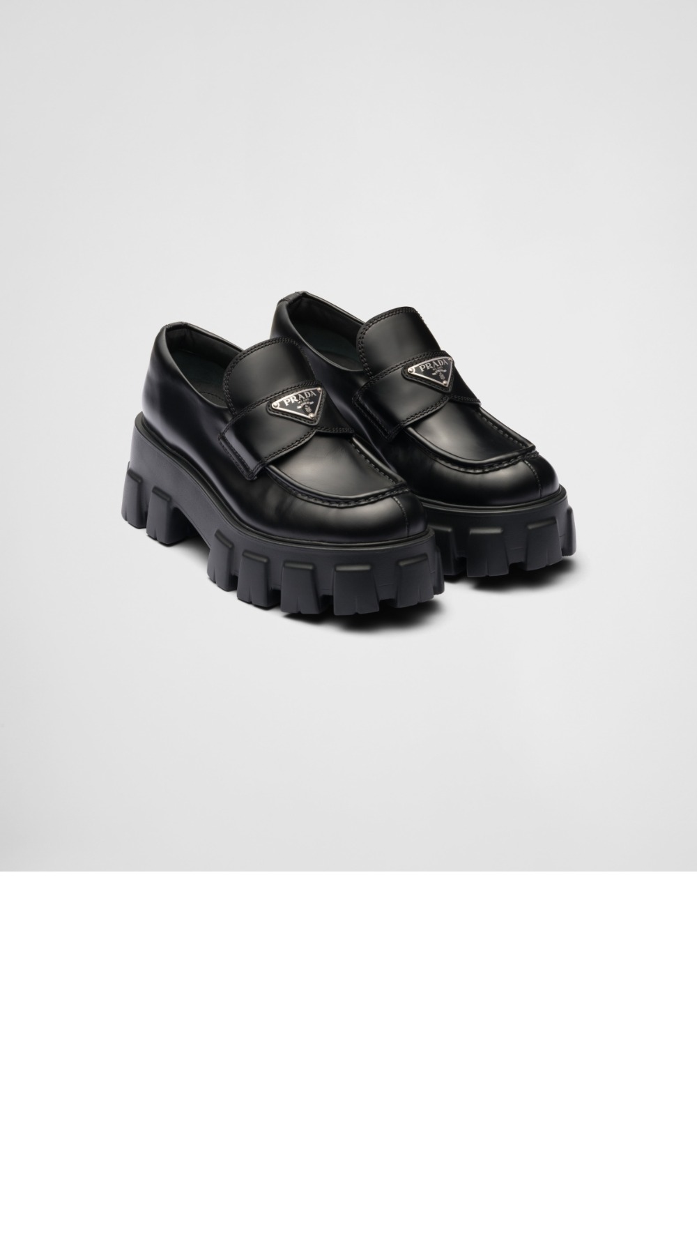 미러급레플리카사이트 | 명품레플리카 전문 쇼핑몰  | 퍼스트원 - 모놀리스 브러시드 로고 로퍼 1D663M > 프라다