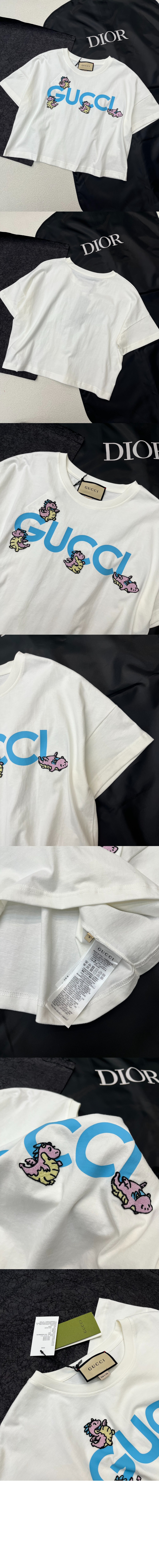 미러급레플리카사이트 | 명품레플리카 전문 쇼핑몰  | 퍼스트원 - 로고 프린트 반팔 > 구찌