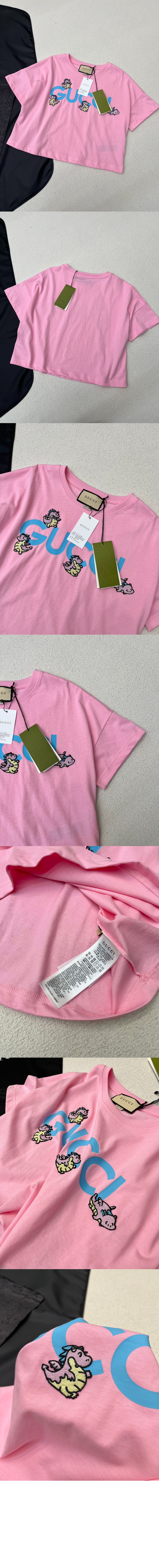 미러급레플리카사이트 | 명품레플리카 전문 쇼핑몰  | 퍼스트원 - 로고 프린트 반팔 > 구찌