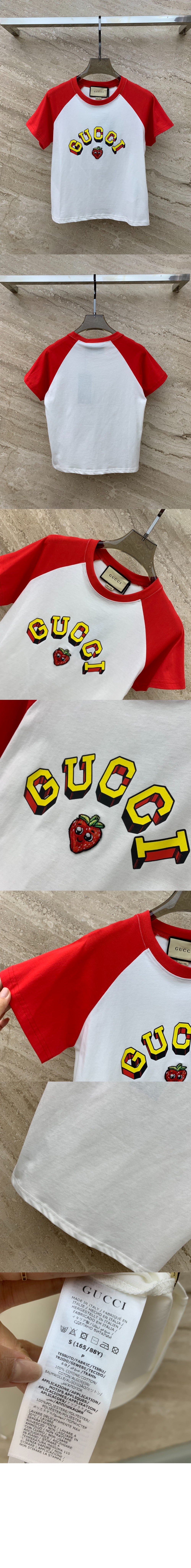 미러급레플리카사이트 | 명품레플리카 전문 쇼핑몰  | 퍼스트원 - 로고 프린트 반팔 > 구찌