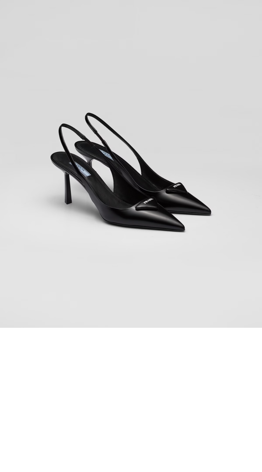 미러급레플리카사이트 | 명품레플리카 전문 쇼핑몰  | 퍼스트원 - 삼각로고 포인티드 슬링백 펌프스 1I901M > 프라다
