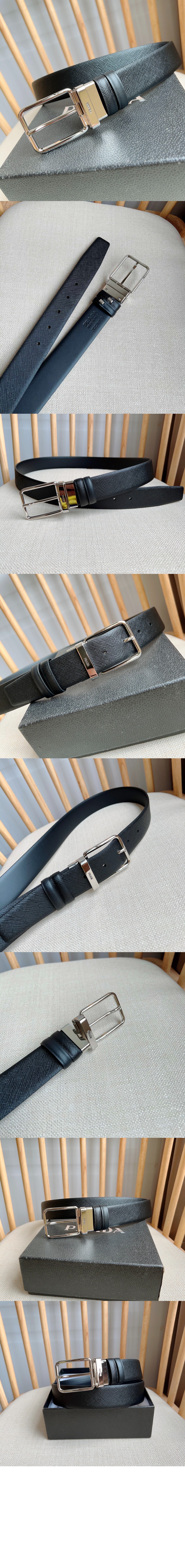 미러급레플리카사이트 | 명품레플리카 전문 쇼핑몰  | 퍼스트원 - 리버서블 사피아노 및 가죽 벨트 2CC123 > 프라다