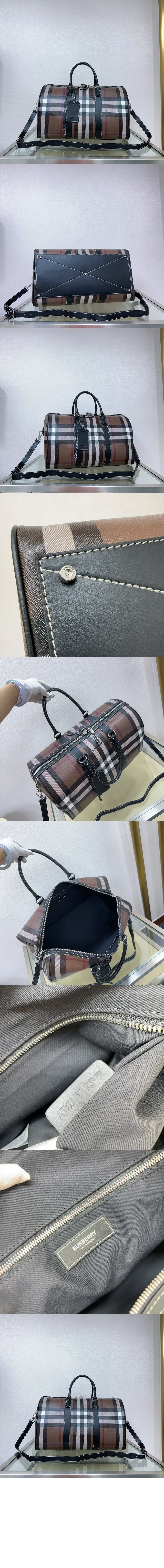 미러급레플리카사이트 | 명품레플리카 전문 쇼핑몰  | 퍼스트원 - 로고 디테일 체크 레더 80527731 > 버버리