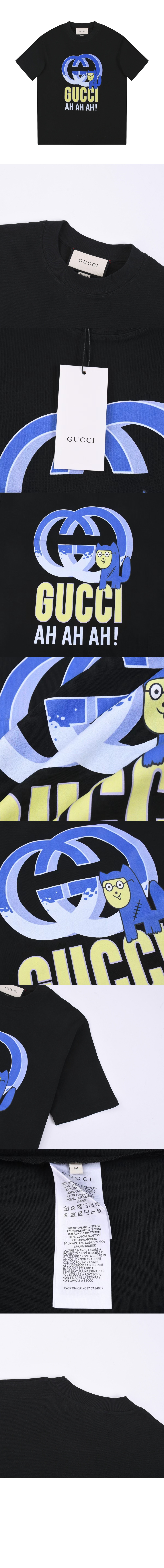 미러급레플리카사이트 | 명품레플리카 전문 쇼핑몰  | 퍼스트원 - 로고 프린트 반팔 > 구찌