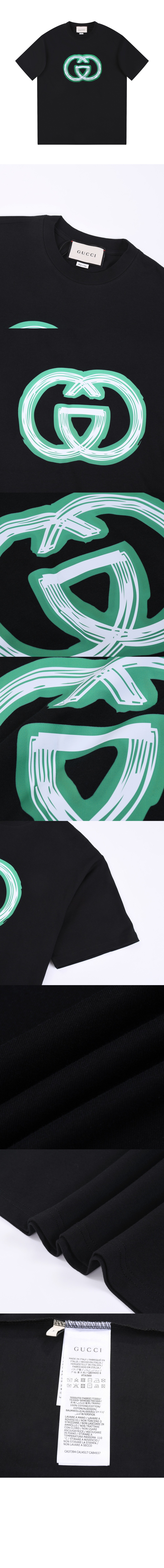 미러급레플리카사이트 | 명품레플리카 전문 쇼핑몰  | 퍼스트원 - 로고 프린트 반팔 > 구찌