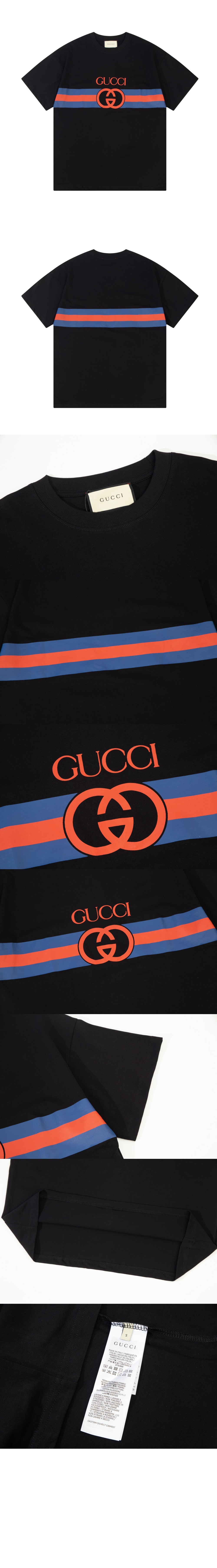 미러급레플리카사이트 | 명품레플리카 전문 쇼핑몰  | 퍼스트원 - 로고 프린트 반팔 > 구찌