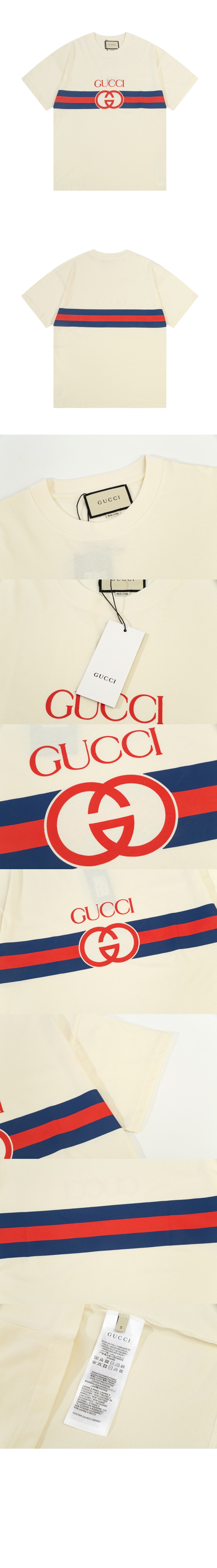 미러급레플리카사이트 | 명품레플리카 전문 쇼핑몰  | 퍼스트원 - 로고 프린트 반팔 > 구찌