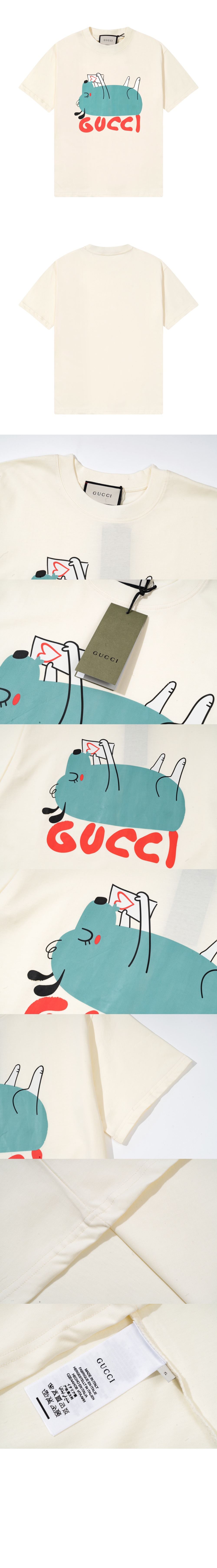 미러급레플리카사이트 | 명품레플리카 전문 쇼핑몰  | 퍼스트원 - 프린트 면 티셔츠 > 구찌