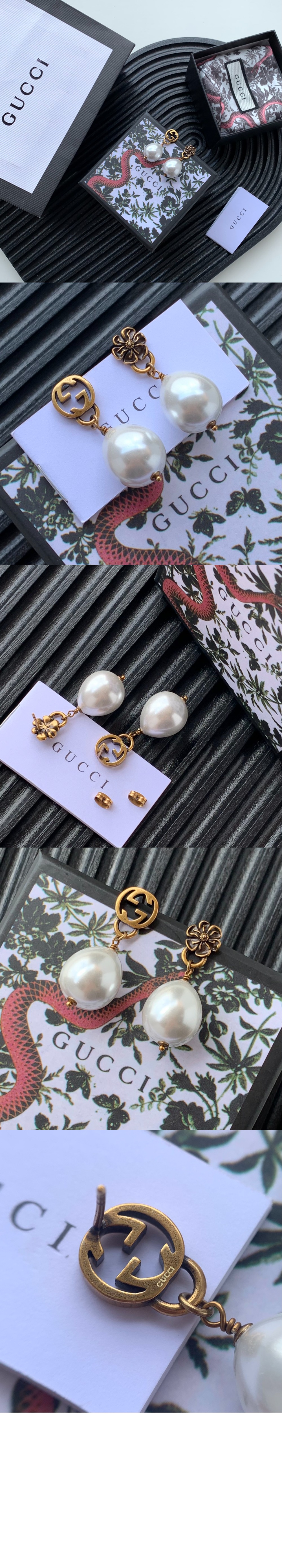 미러급레플리카사이트 | 명품레플리카 전문 쇼핑몰  | 퍼스트원 - 인터로킹 G 플라워 펄 귀걸이 661121 > 구찌
