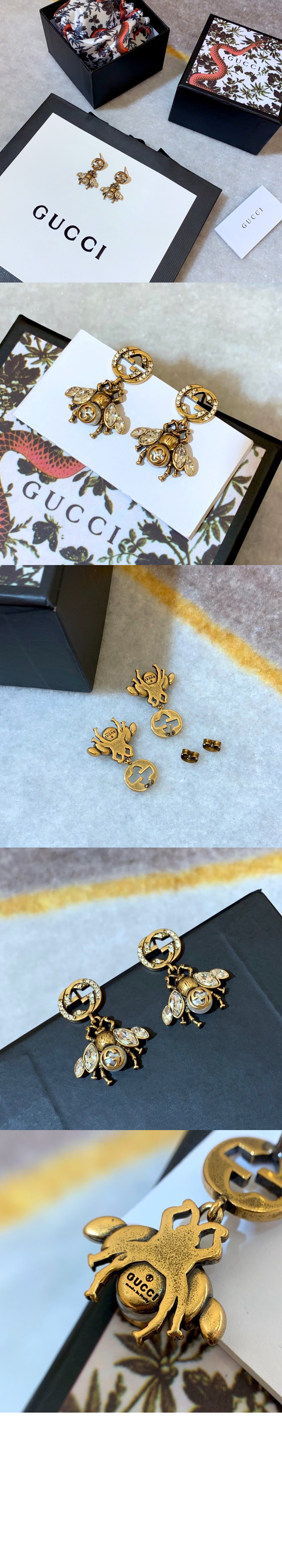 미러급레플리카사이트 | 명품레플리카 전문 쇼핑몰  | 퍼스트원 - 인터로킹 G 디테일의 벌 디테일 귀걸이 629817 > 구찌
