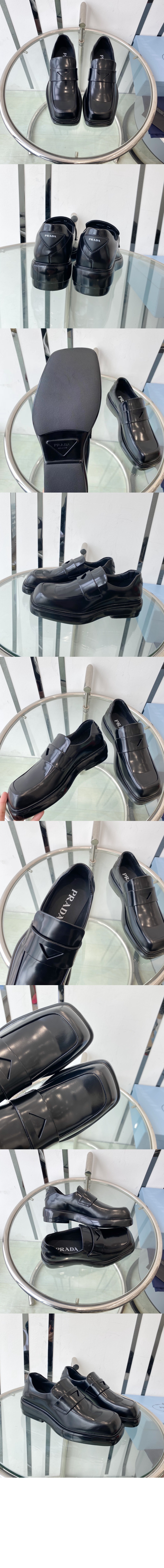 미러급레플리카사이트 | 명품레플리카 전문 쇼핑몰  | 퍼스트원 - 브러쉬드 가죽 로퍼 1D499N > 프라다