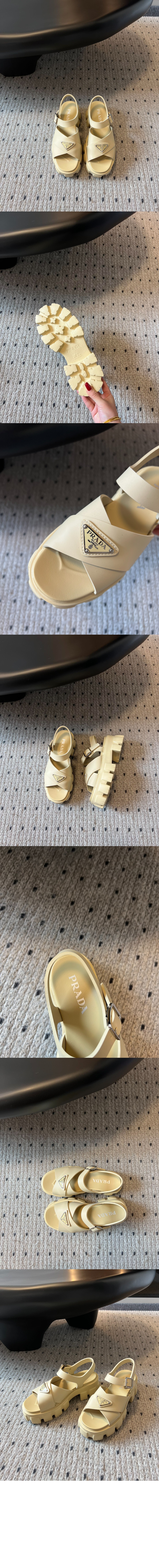 미러급레플리카사이트 | 명품레플리카 전문 쇼핑몰  | 퍼스트원 - 모노리스 러버 샌들 1X382N > 프라다