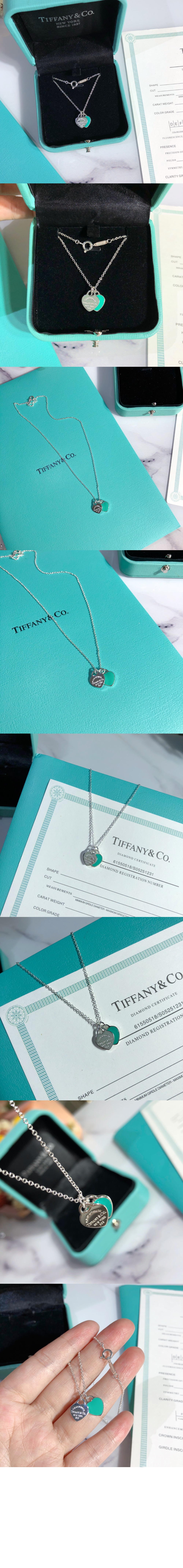 미러급레플리카사이트 | 명품레플리카 전문 쇼핑몰  | 퍼스트원 - 더블 하트 태그 목걸이 > 티파니