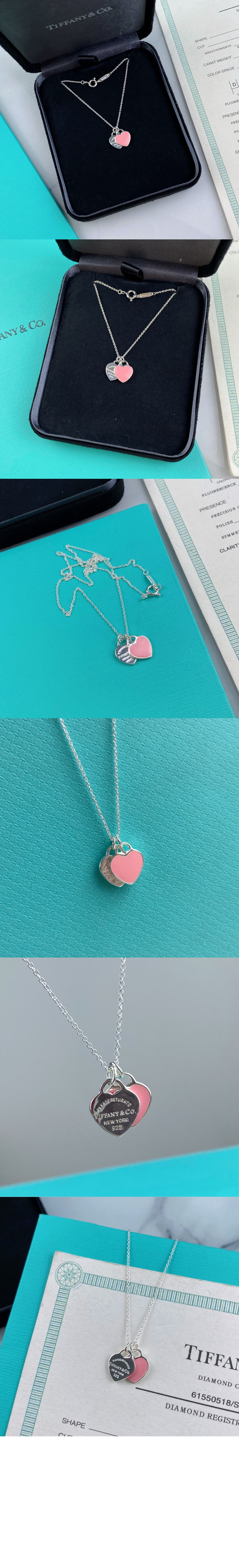 미러급레플리카사이트 | 명품레플리카 전문 쇼핑몰  | 퍼스트원 - 더블 하트 태그 목걸이 > 티파니