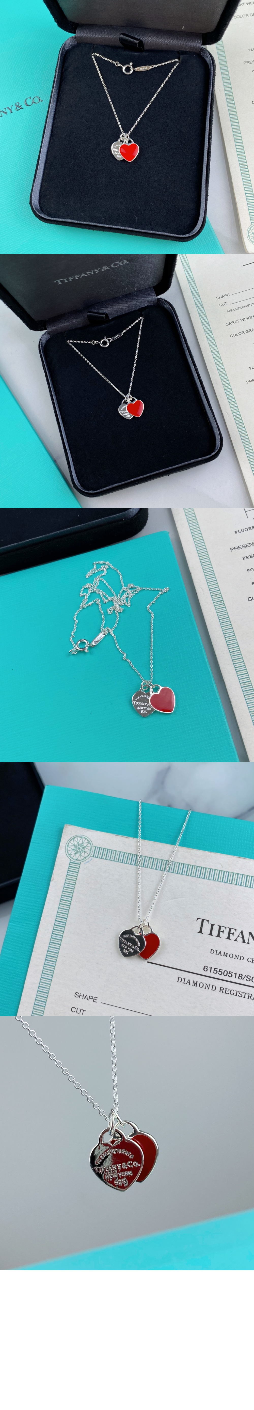 미러급레플리카사이트 | 명품레플리카 전문 쇼핑몰  | 퍼스트원 - 더블 하트 태그 목걸이 > 티파니
