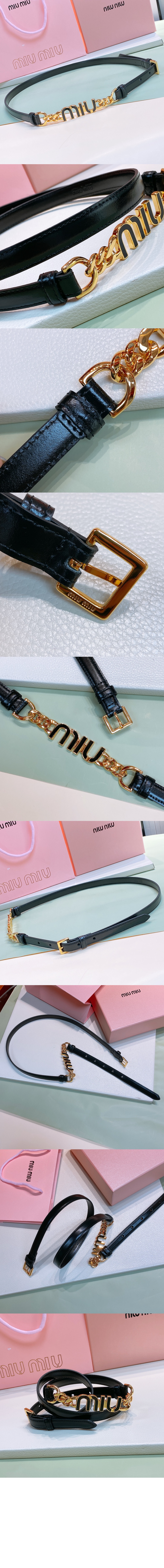 미러급레플리카사이트 | 명품레플리카 전문 쇼핑몰  | 퍼스트원 - 로고 체인 벨트 5CC527 > 미우미우