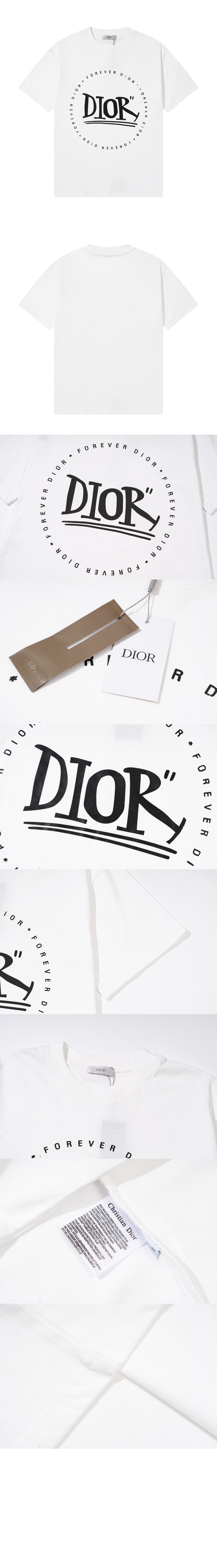 미러급레플리카사이트 | 명품레플리카 전문 쇼핑몰  | 퍼스트원 - 로고 프린트 반팔 > 디올