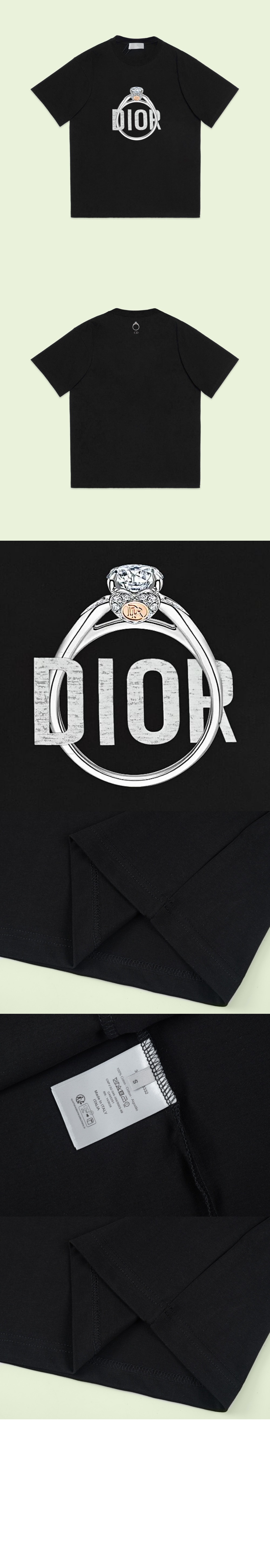 미러급레플리카사이트 | 명품레플리카 전문 쇼핑몰  | 퍼스트원 - 로고 프린트 반팔 > 디올