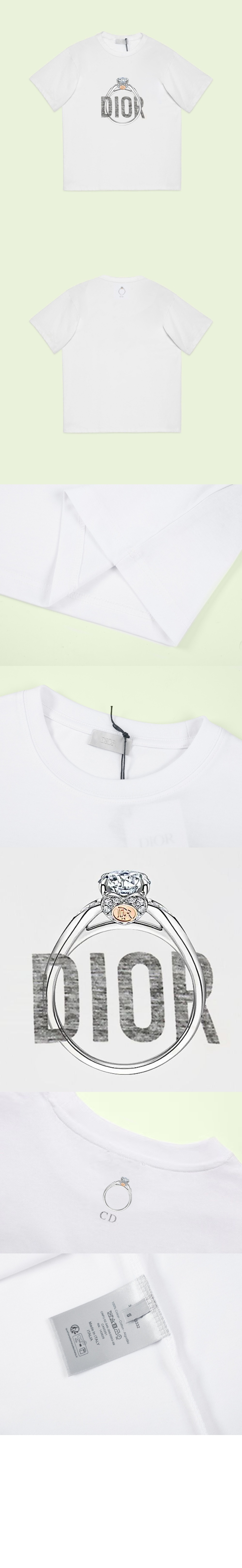 미러급레플리카사이트 | 명품레플리카 전문 쇼핑몰  | 퍼스트원 - 로고 프린트 반팔 > 디올