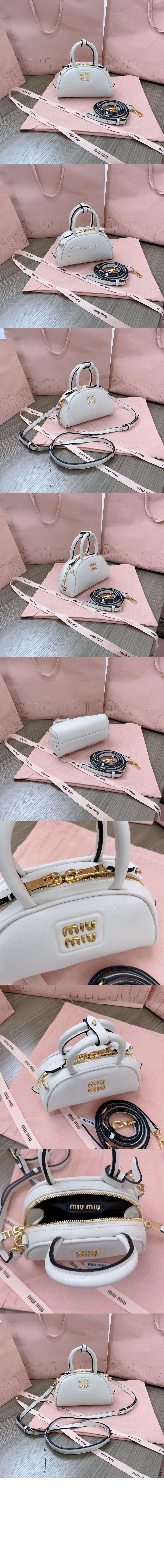 미러급레플리카사이트 | 명품레플리카 전문 쇼핑몰  | 퍼스트원 - 가죽 탑 핸들백 5BP085 > 미우미우