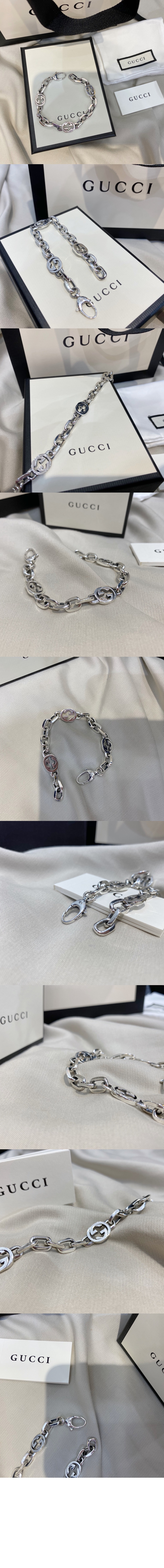 미러급레플리카사이트 | 명품레플리카 전문 쇼핑몰  | 퍼스트원 - 인터로킹 G 디테일의 실버 팔찌 620798 > 구찌