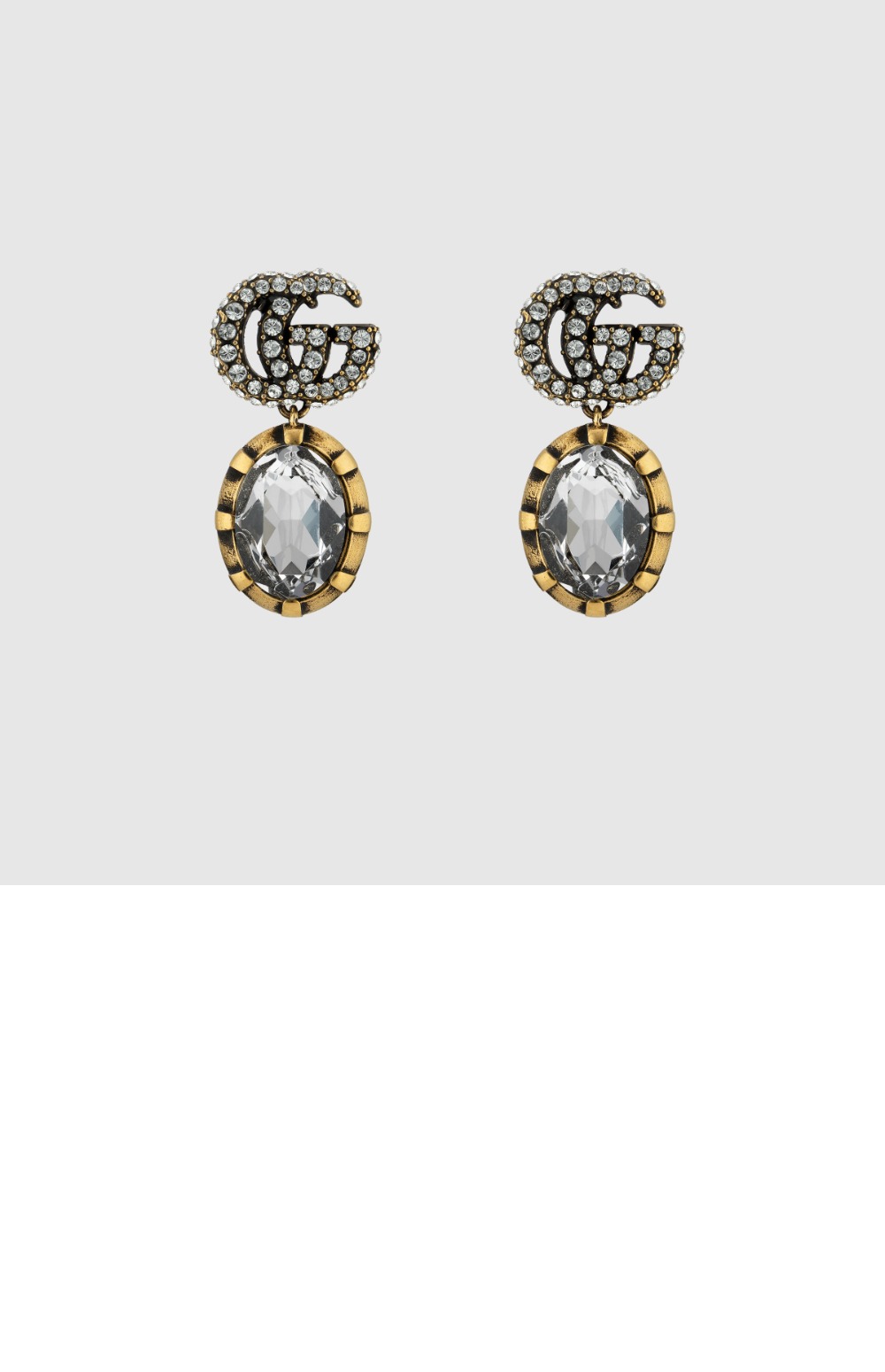 미러급레플리카사이트 | 명품레플리카 전문 쇼핑몰  | 퍼스트원 - 크리스털 디테일의 더블 G 귀걸이 629659 > 구찌