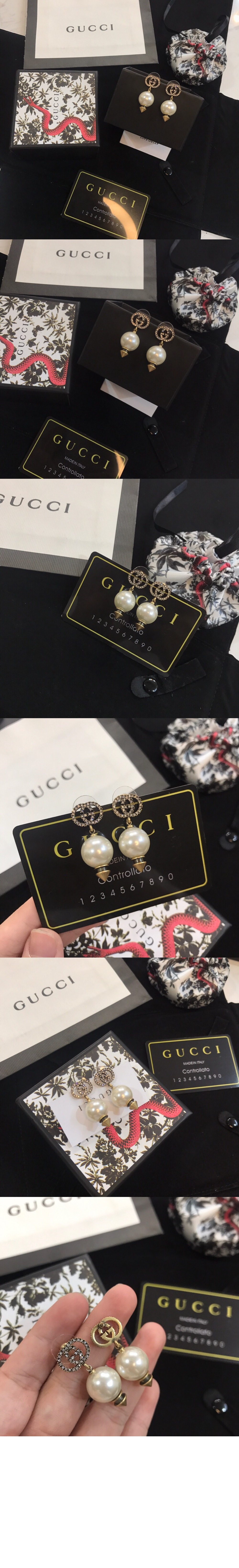 미러급레플리카사이트 | 명품레플리카 전문 쇼핑몰  | 퍼스트원 - 인터로킹 G 진주 귀걸이 582822 > 구찌