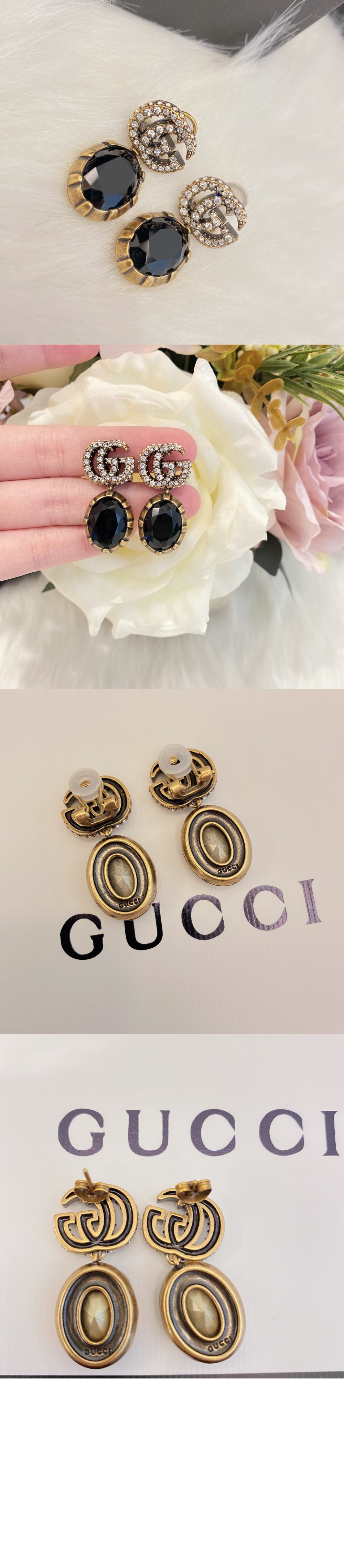 미러급레플리카사이트 | 명품레플리카 전문 쇼핑몰  | 퍼스트원 - 크리스탈 GG 귀걸이 629659 > 구찌