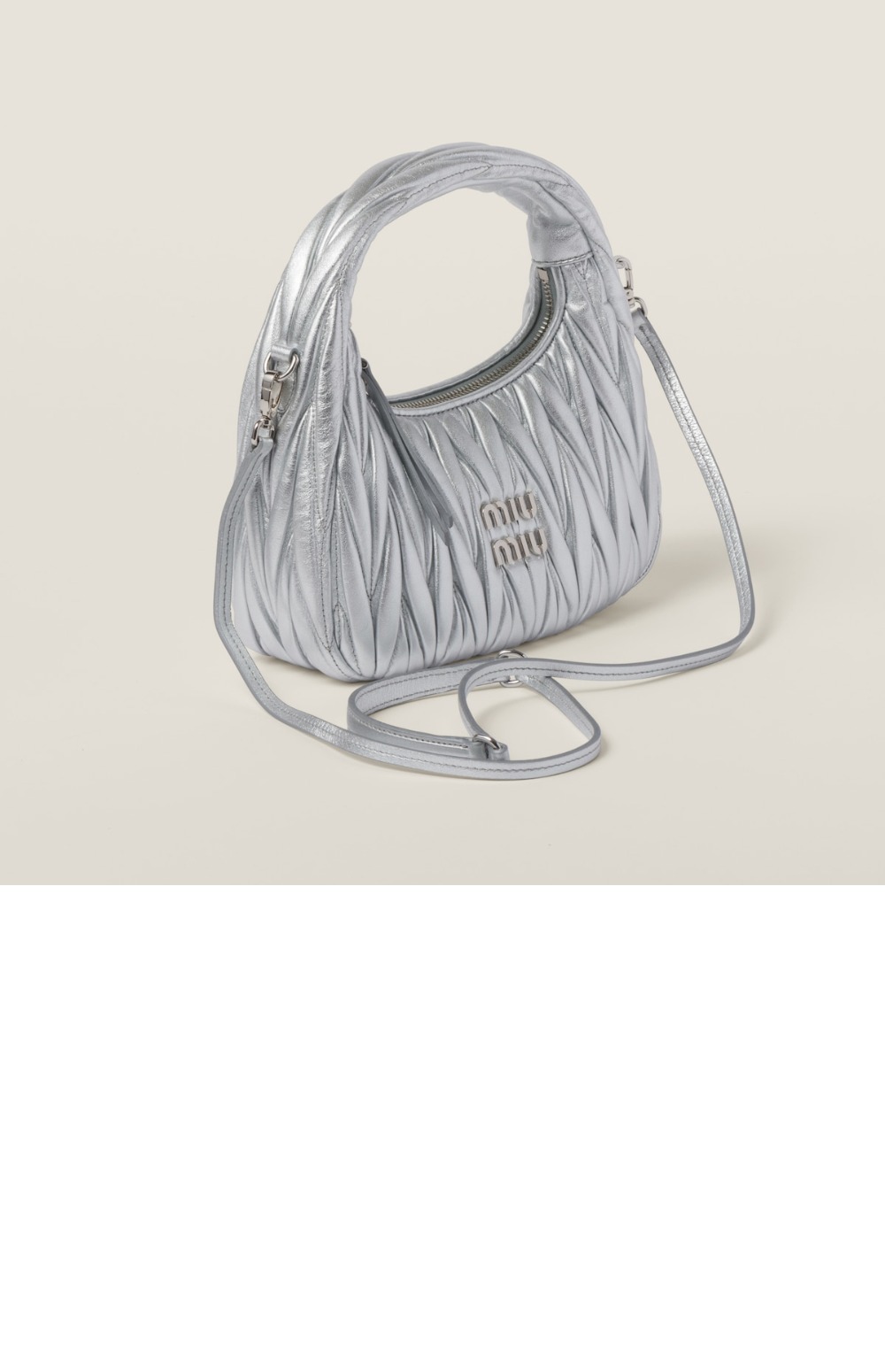 미러급레플리카사이트 | 명품레플리카 전문 쇼핑몰  | 퍼스트원 - 완더 마테라쎄 나파 가죽 호보백 5BC125 > 미우미우