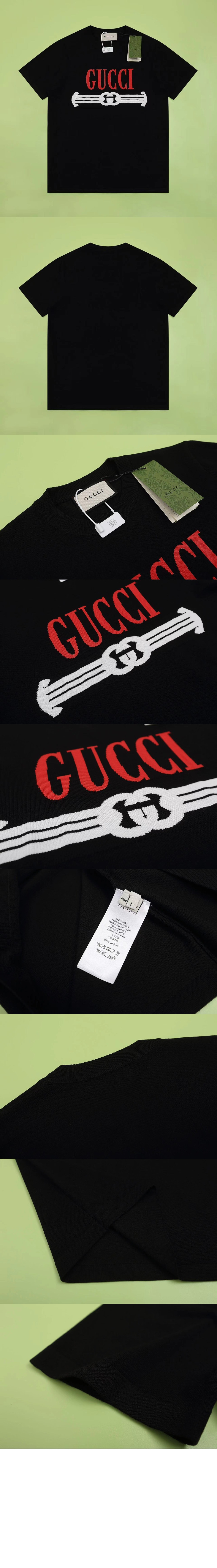 미러급레플리카사이트 | 명품레플리카 전문 쇼핑몰  | 퍼스트원 - 로고 프린트 반팔 > 구찌