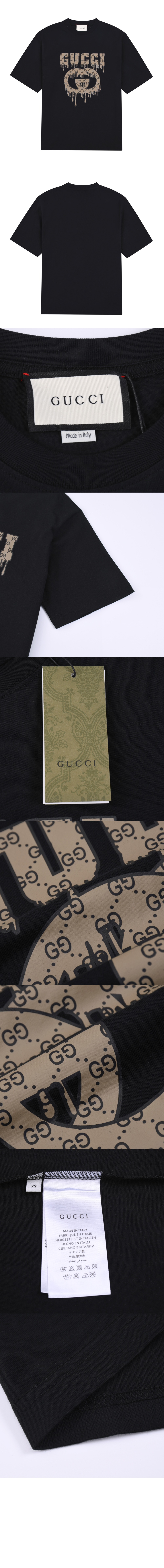 미러급레플리카사이트 | 명품레플리카 전문 쇼핑몰  | 퍼스트원 - 로고 프린트 반팔 > 구찌