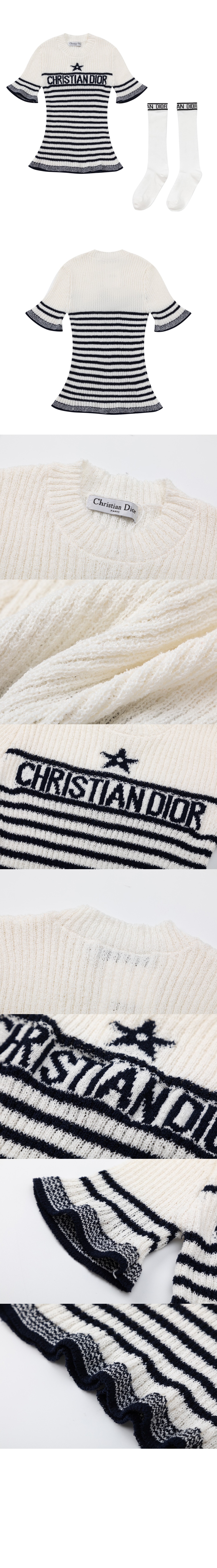 미러급레플리카사이트 | 명품레플리카 전문 쇼핑몰  | 퍼스트원 - 니트 반팔 톱 > 디올