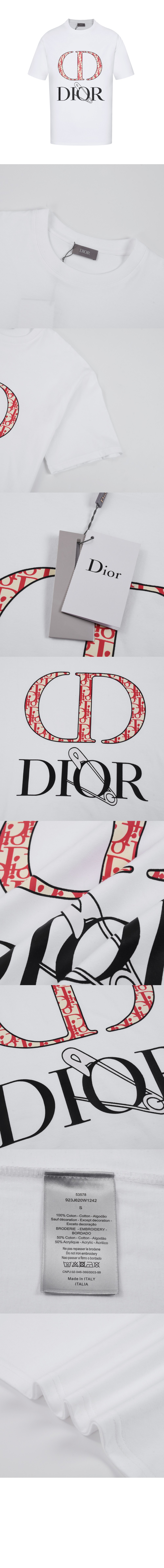 미러급레플리카사이트 | 명품레플리카 전문 쇼핑몰  | 퍼스트원 - 로고 프린트 반팔 > 디올