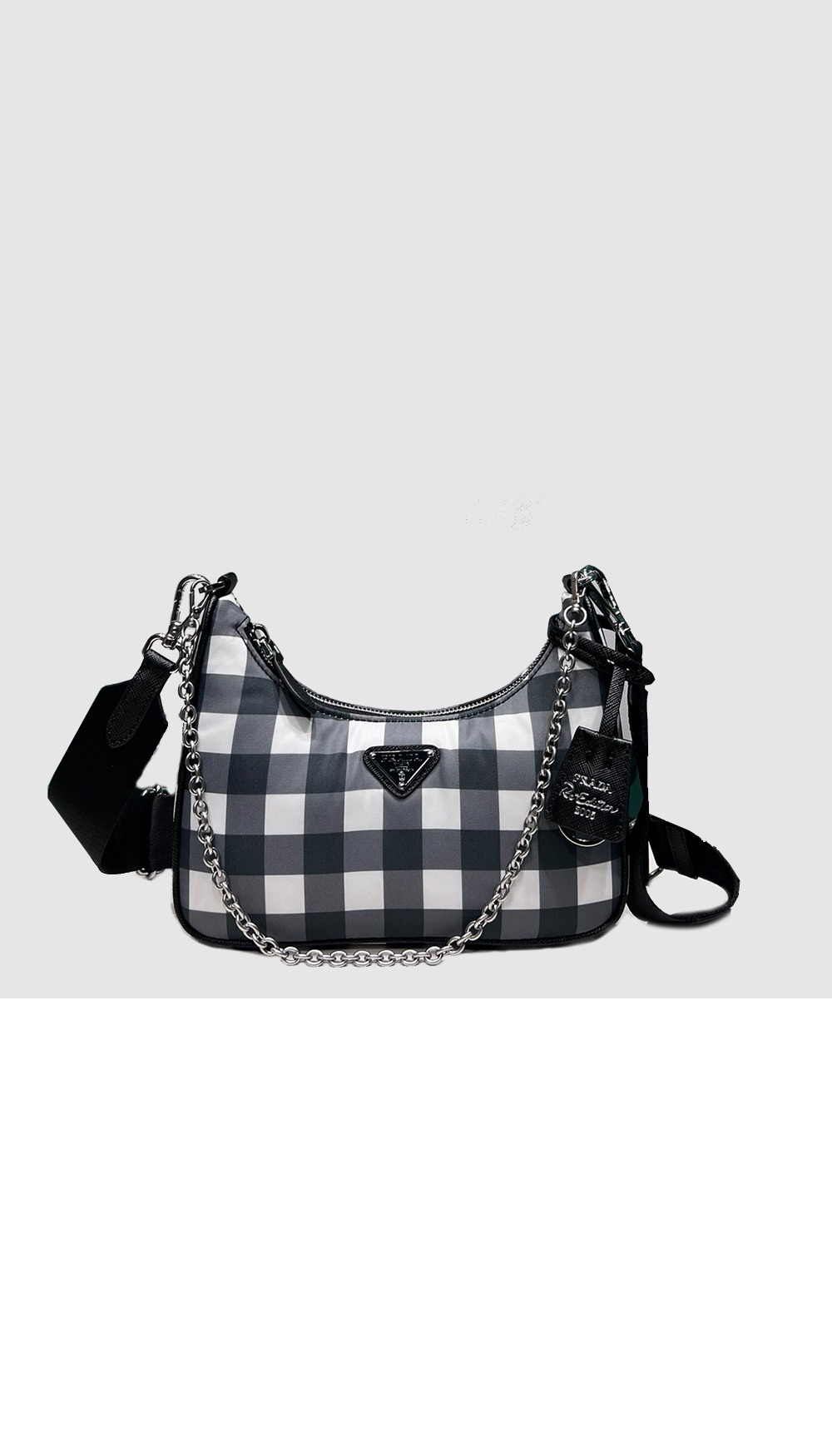 미러급레플리카사이트 | 명품레플리카 전문 쇼핑몰  | 퍼스트원 - 체크 숄더백 1BH204 > 프라다