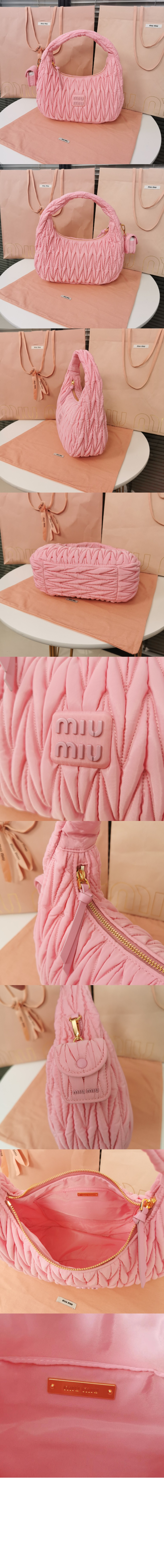 미러급레플리카사이트 | 명품레플리카 전문 쇼핑몰  | 퍼스트원 - 완더 마테라쎄 나파 가죽 호보 백 5BC108 > 미우미우