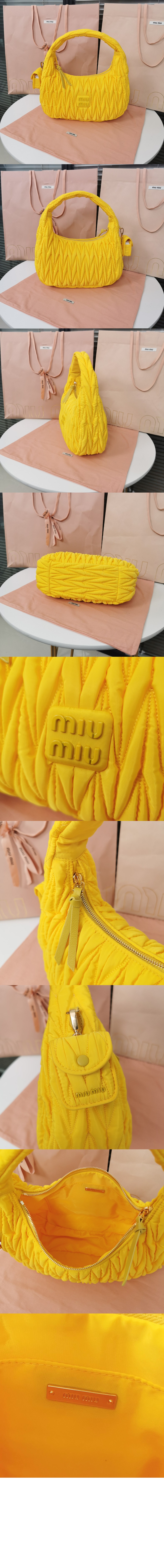 미러급레플리카사이트 | 명품레플리카 전문 쇼핑몰  | 퍼스트원 - 완더 마테라쎄 나파 가죽 호보 백 5BC108 > 미우미우