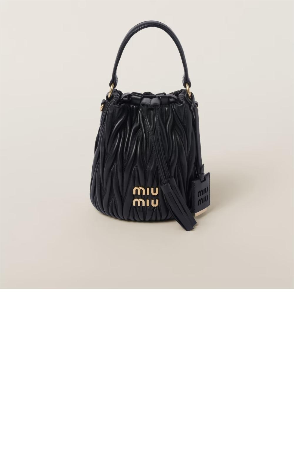 미러급레플리카사이트 | 명품레플리카 전문 쇼핑몰  | 퍼스트원 - 마테라쎄 나파 가죽 버킷백 5BE085 > 미우미우