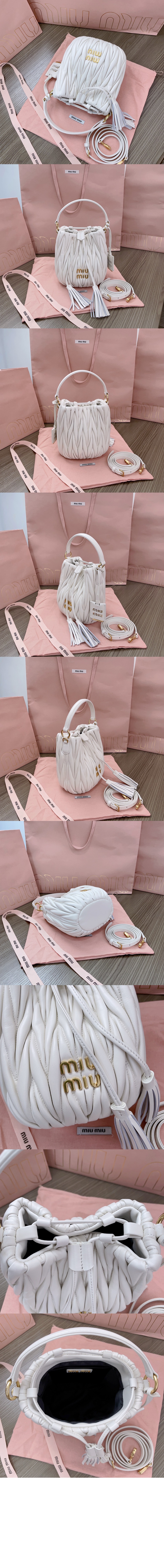 미러급레플리카사이트 | 명품레플리카 전문 쇼핑몰  | 퍼스트원 - 마테라쎄 나파 가죽 버킷백 5BE085 > 미우미우