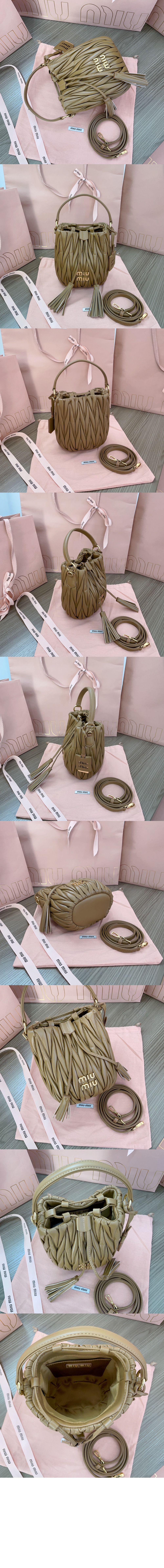 미러급레플리카사이트 | 명품레플리카 전문 쇼핑몰  | 퍼스트원 - 마테라쎄 나파 가죽 버킷백 5BE085 > 미우미우