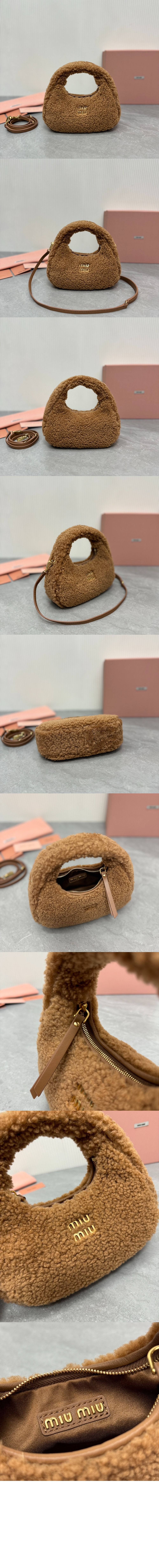 미러급레플리카사이트 | 명품레플리카 전문 쇼핑몰  | 퍼스트원 - 완더 세틴 크리스털 미니 호보 백 5BP078 > 미우미우