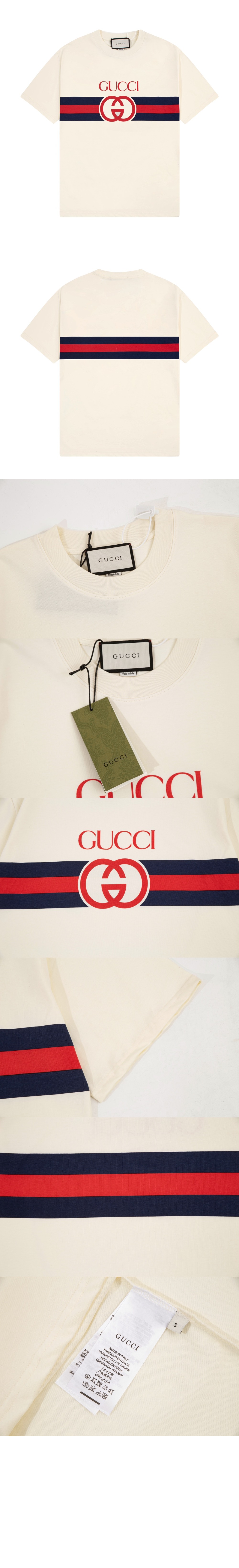 미러급레플리카사이트 | 명품레플리카 전문 쇼핑몰  | 퍼스트원 - 로고 프린트 반팔 > 구찌