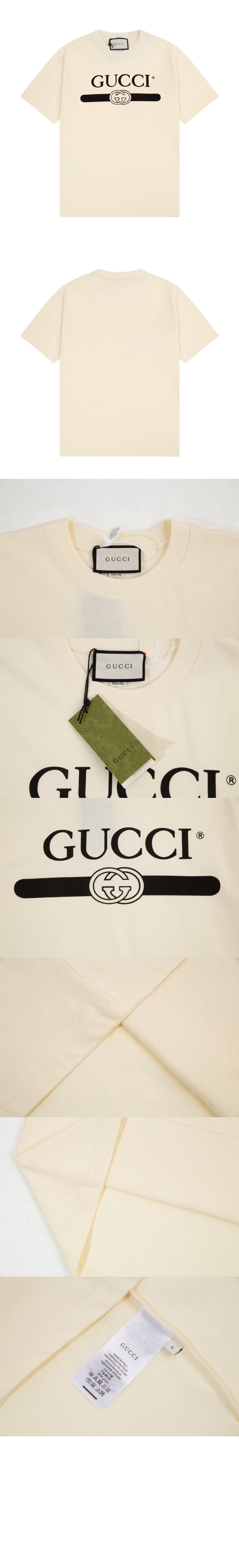 미러급레플리카사이트 | 명품레플리카 전문 쇼핑몰  | 퍼스트원 - 로고 프린트 반팔 > 구찌